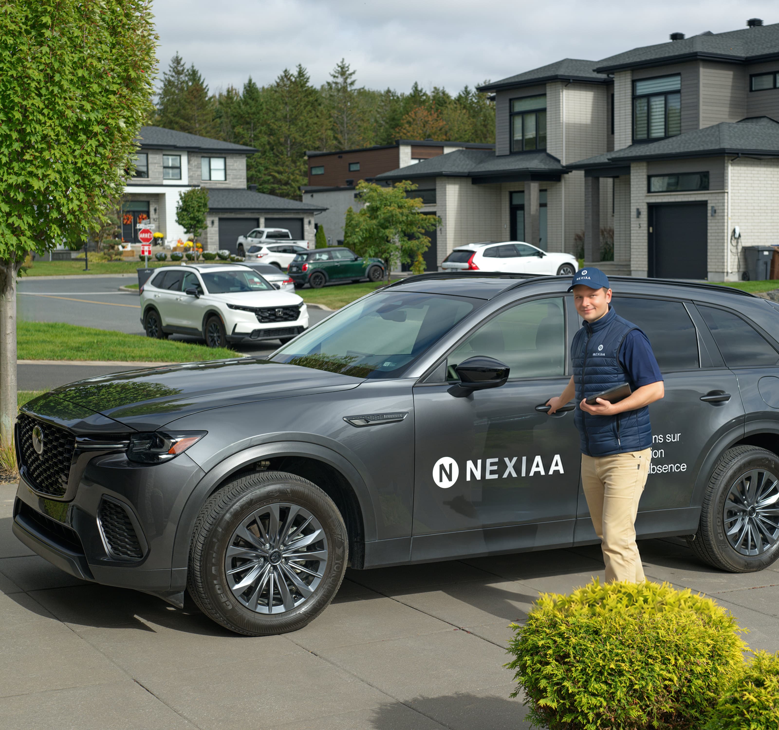 Visite du technicien Nexiaa à la résidence.
